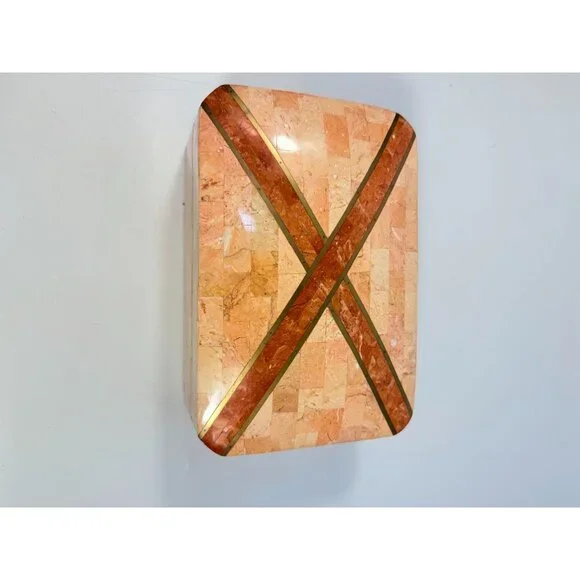 Marble Dresser Jewlery Boudier Box Maitland Smith Tessellated Stone Malachite
